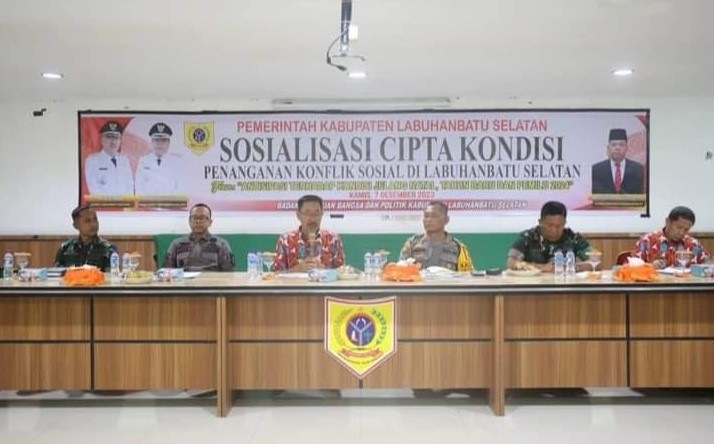  Bupati Labusel Pimpin Rapat Cipta Kondisi Penanganan Konflik Sosial