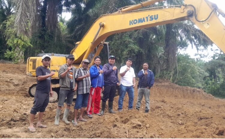 PTPN IV Kebun Bah Birong Ulu Bangun Irigasi Sawah Untuk Petani Nagori Pagarpinang