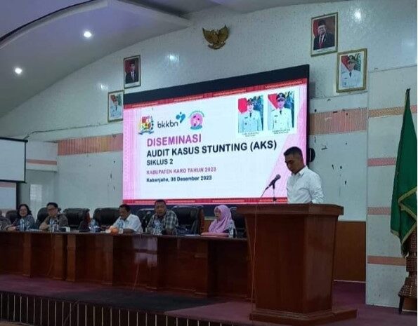  Wakil Bupati Buka Diseminasi Audit Kasus Stunting Tahap II Kabupaten Karo 2023