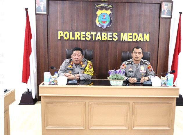  Dipimpin Kapolda Sumut Via Zoom Meeting, Polrestabes Medan Hadiri Rakor Ops Lilin Toba 2023