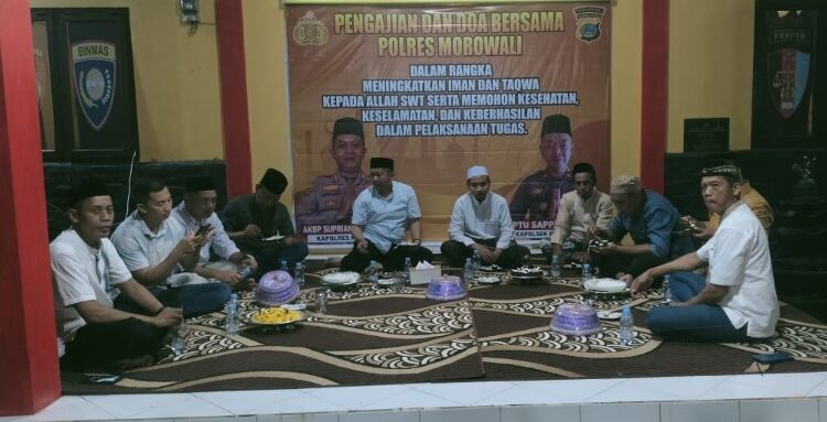  Polres Morowali Gelar Pengajian dan Doa Bersama, Tingkatkan Spritualitas dan Keselamatan Bertugas