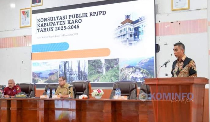  Wakil Bupati Karo Konsultasi Publik RPJPD Kabupaten Karo Tahun 2025-2045