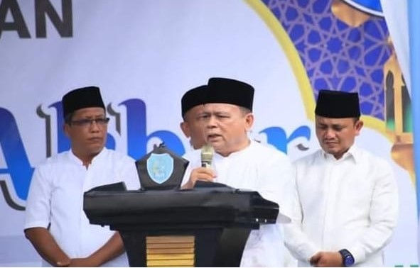  Sekdakab Labuhanbatu Buka Kegiatan Yasin Akbar di Masjid Raya Labuhan Bilik