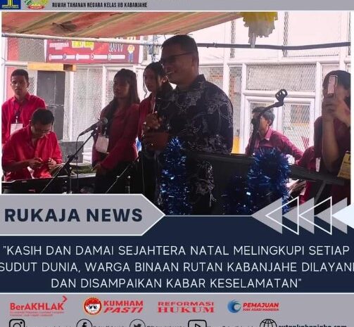  Natal Rutan Kelas IIB Kabanjahe, Karutan Harap Kepribadian Warga Binaan Lebih Baik