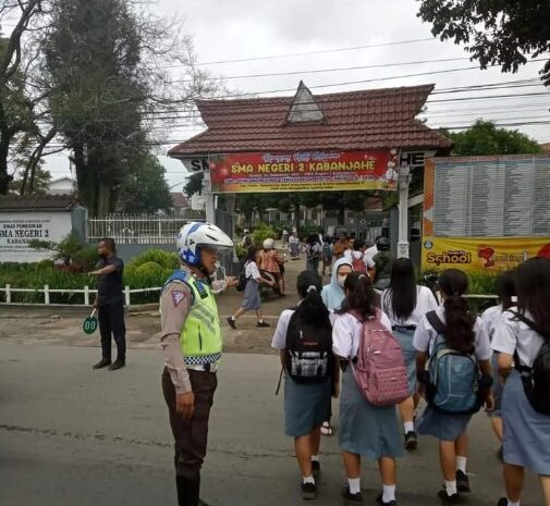  Satlantas Polres Tanah Karo Rutin Gelar Strong Point di Kabanjahe