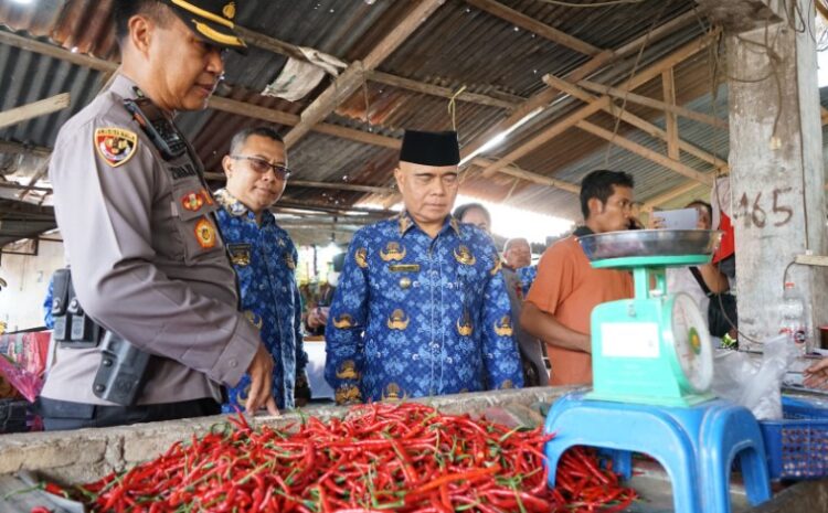 Sidak Pasar, Oktoni Tegaskan Stok Kebutuhan Pokok Masih Kondisi Aman