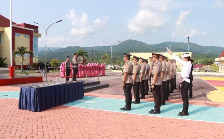 Kapolres Pimpin Sertijab Sejumlah Pejabat Polres Morowali