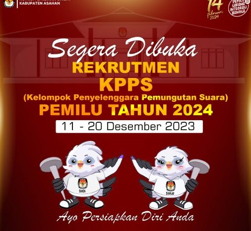 KPU Asahan Sampaikan Syarat Menjadi KPPS Pemilu 2024