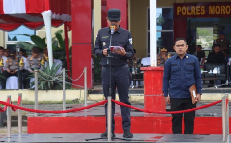 Pj Bupati Morowali Pimpin Apel Gelar Pasukan Operasi Lilin Tinombala 2023