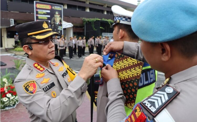 Amankan Nataru, Kapolrestabes Medan Pimpin Apel Gelar Pasukan Operasi Lilin Toba 2023