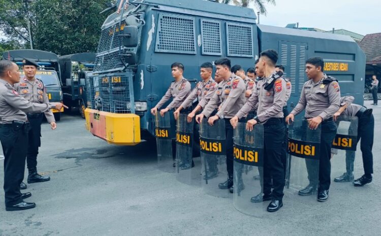 Polrestabes Medan Gelar Latihan Dalmas