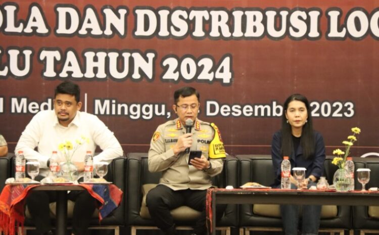 Kapolrestabes Hadiri Rakor Persiapan dan Distribusi Logistik Pemilu Bersama PPK dan PPS se-Kota Medan