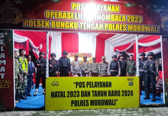 Kodim 1311/Morowali Bersama Polres Morowali dan Instansi Terkait Berkolaborasi Pastikan Keamanan Selama Nataru