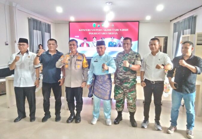  Sepanjang Tahun 2023, Polrestabes Medan Bongkar 14 Kasus Kejahatan