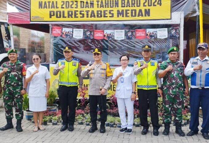 Kapolrestabes Medan Sidak dan Cek Pos Pengamanan XV Park Zoo Pancur Batu