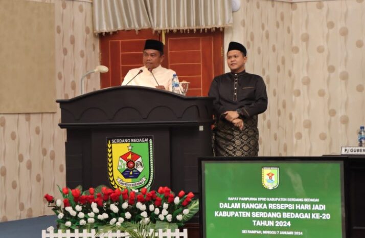 Bupati Ikuti Rapat Paripurna Istimewa Meriahkan Hari Jadi ke-20 Kab. Sergai Tahun 2024