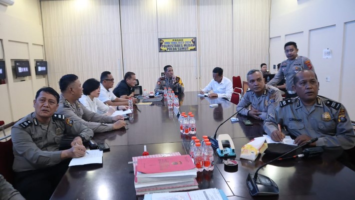 Wakapolda Sumut Pimpin Anev Zoom Meeting Bersama Polrestabes Medan