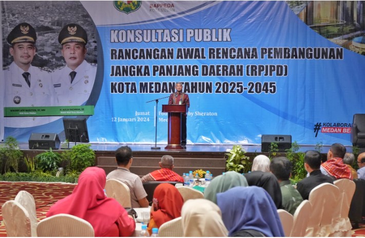 Tutup Konsultasi Publik RPJPD Kota Medan 2025-2045, Sekda: Masukan Masyarakat Sangat Penting