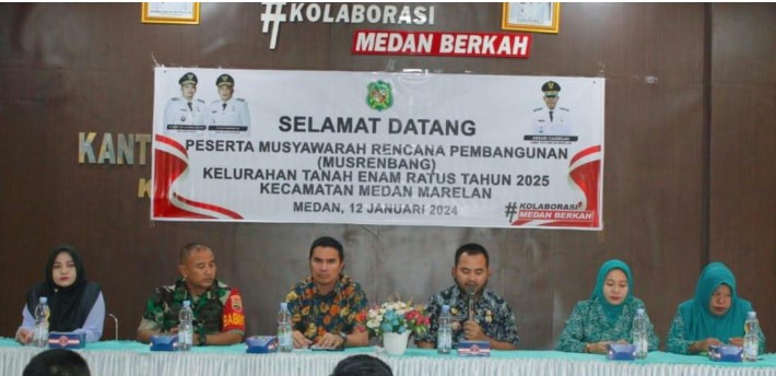  2 Personil Babinsa Koramil 0201-10/MM Hadiri Musrembang Kelurahan Tanah Enam Ratus