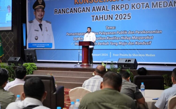 Buka Konsultasi Publik Rancangan Awal RKPD Kota Medan 2025, Wali Kota Medan: Program Yang Sudah Berjalan Harus Diselesaikan Sesuai Program Prioritas