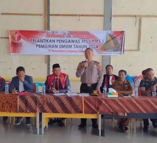 Kapolsek Minta Netralitas dan Integritas PTPS Simpang Empat di Pemilu 2024