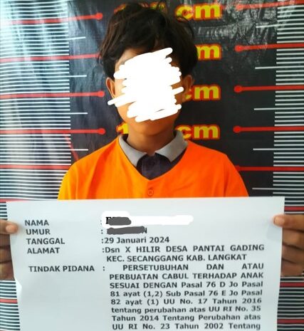  Polres Langkat Tangkap Pelaku Cabul di Hamparan Perak