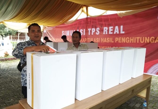 KPU Karo Gelar Simulasi Pemungutan, Perhitungan dan Rekapitulasi Suara