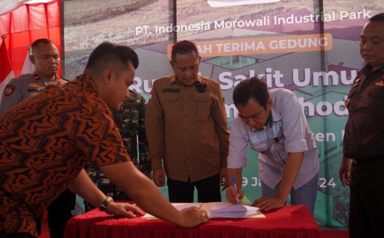 IMIP Serahkan Gedung RS Bahodopi, Pj Bupati Morowali Siapkan Rp20 Milyar Untuk Fasilitas Kesehatan