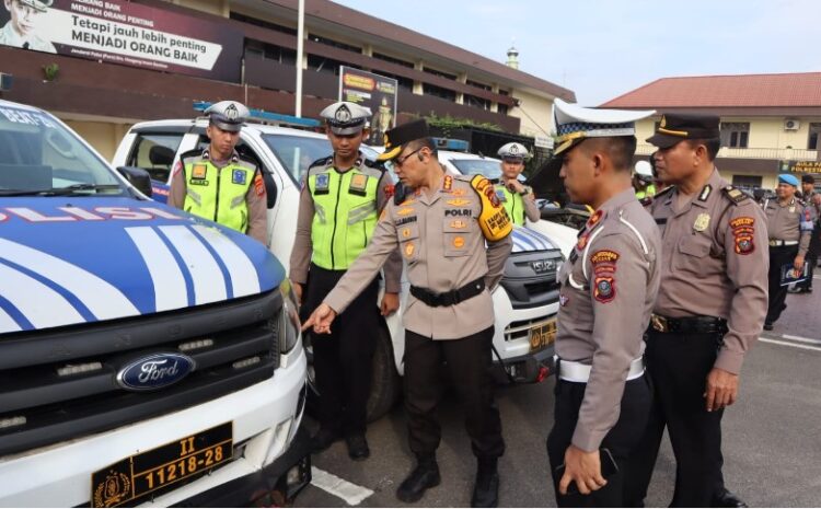  Maksimalkan Kinerja, Kapolrestabes Medan Cek Kendaraan Patroli Presisi