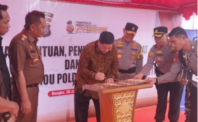 Big Bos PT BTIIG Teken MoU Dengan Kapolda Sulteng