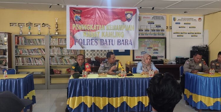  Sat Binmas Polres Batubara Kunjungi Desa Mangkai Baru Minta Warga Jangan Golput