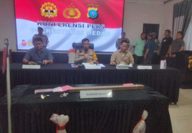 Polrestabes Medan Tembak Pembunuh Pengusaha Burung Kontes