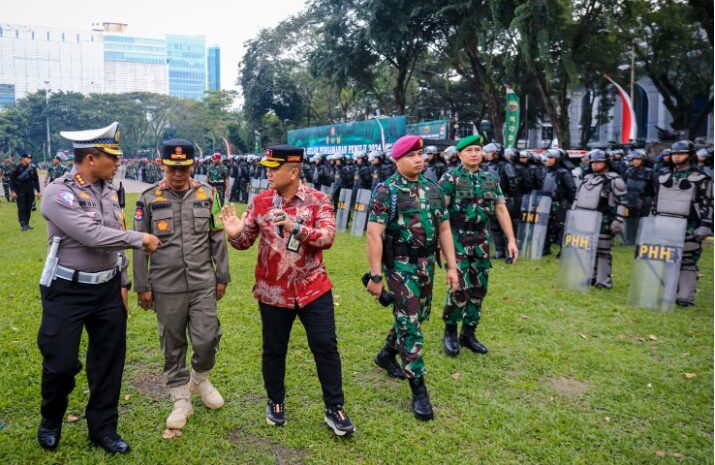 Pemko Medan Ikuti Apel Pasukan Pengamanan Pemilu 2024