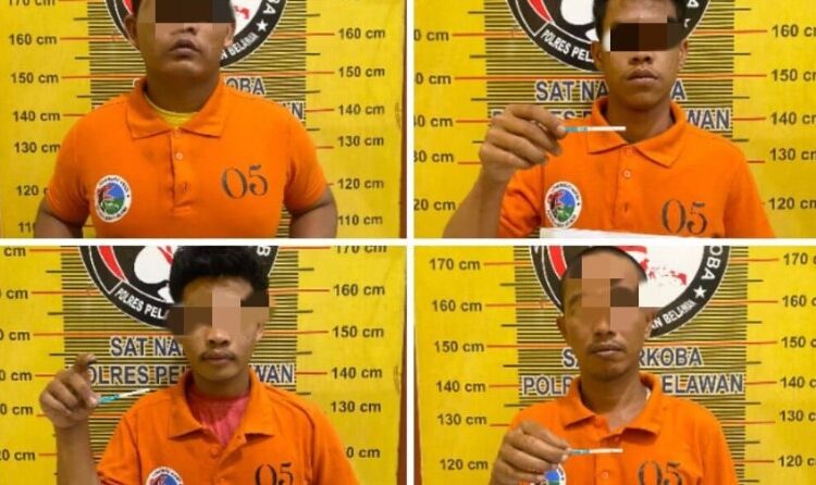 Polres Pelabuhan Belawan Ringkus Pengedar dan Pengguna Narkoba Jalan Ileng