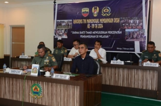 Wakil Bupati Karo Ikuti Rakornis TMMD 119 di Makorem Sibolga