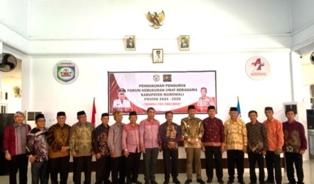 Pj Bupati Kukuhkan Pengurus FKUB Morowali Periode 2024 – 2028