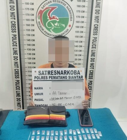 Bandar Sabu Cak Leng Diringkus Polres Pematang Siantar