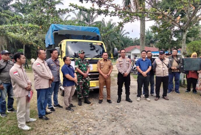  Polres Labuhanbatu Pamwal Material Logistik Pemilu Dari PPK Ke PPS di Bilah Hulu