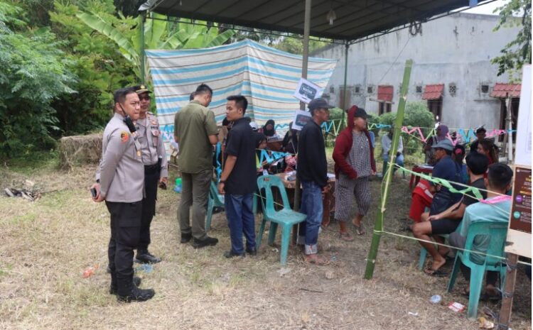 Kapolresta Deli Serdang Cek dan Pantau Langsung Pelaksanaan Pemungutan Suara di TPS