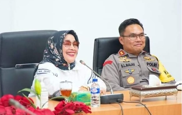  Kapolres dan Plt Bupati Labuhanbatu Ikuti Zoom Meeting Penyampaian Laporan Hasil Tahapan Pemilu 2024