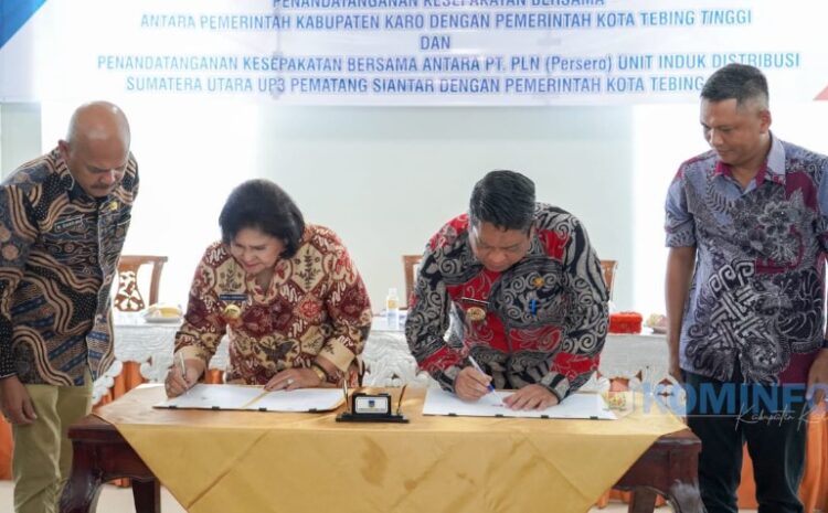  Bupati Karo Tandatangani MoU Peningkatan Sistem Akuntabilitas Kinerja Instansi Pemerintah Kota Tebing Tinggi