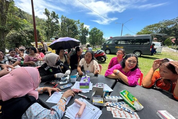 Polres Sibolga Gelar Pemeriksaan Kesehatan Gratis Bagi Warga Nasrani