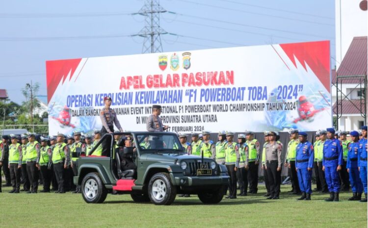  Apel Gelar Pasukan Event F1 Powerboat, Polda Sumut Siapkan 1.170 Personil