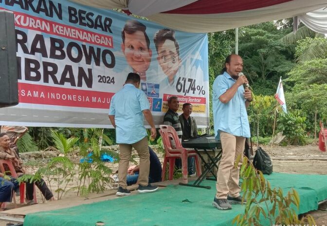 TKD Prabowo- Gibran Pematangsiantar Gelar Syukuran Makan Besar Bersama