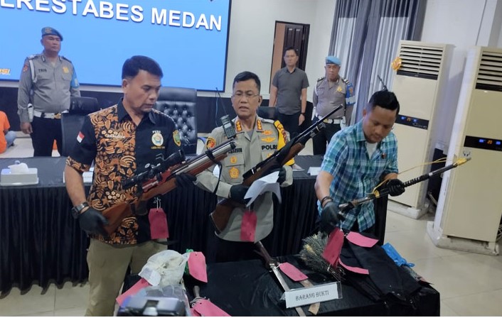 Polrestabes Medan Bekuk 5 Oknum Ormas Penganiaya Sopir Truk