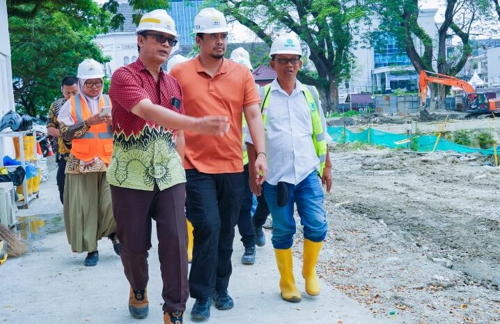 Tinjau Pembangunan Revitalisasi Lapangan Merdeka, Bobby Nasution: Insyaallah Selesai Tahun Ini