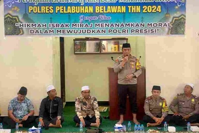 Polres Pelabuhan Belawan Gelar Peringatan Isra Mi’raj