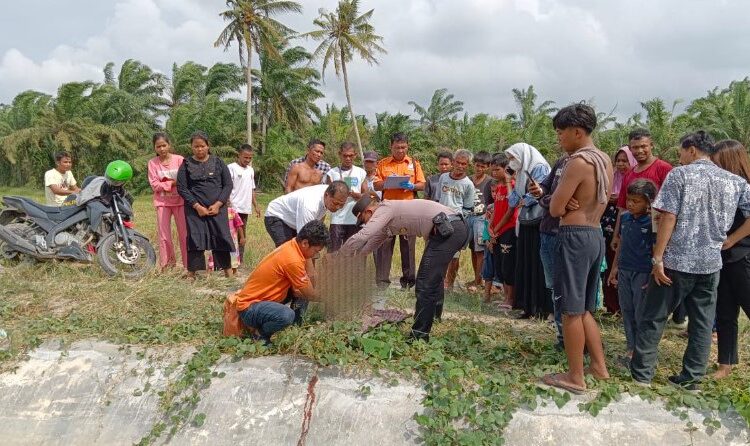  Mayat Bayi Perempuan Ditemukan di Aliran Irigasi Desa Pakam Raya