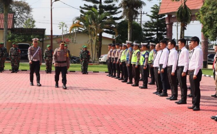 Polres Toba Gelar Apel Pasukan Gabungan Ops Keselamatan Toba 2024