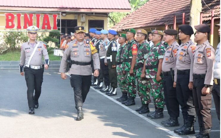  Polres Binjai Gelar Apel Pasukan Operasi Kewilayahan Keselamatan Toba 2024